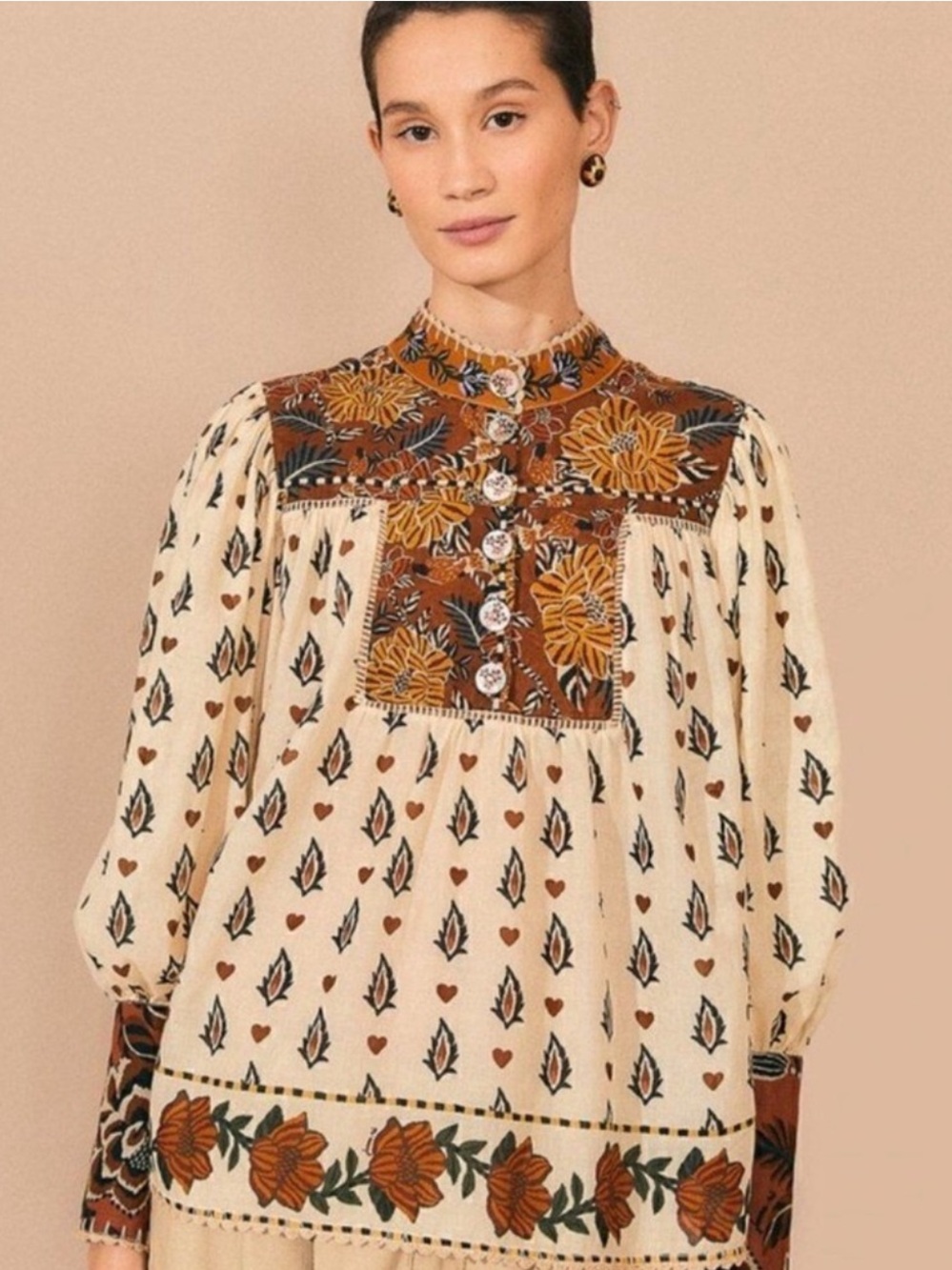 FARM Rio Ainika Printed Blouse